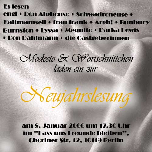 Neujahrslesung/